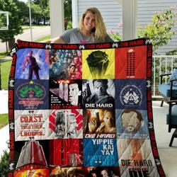 Die Hard Poster Quilt Blanket  Quilt and Home Decor