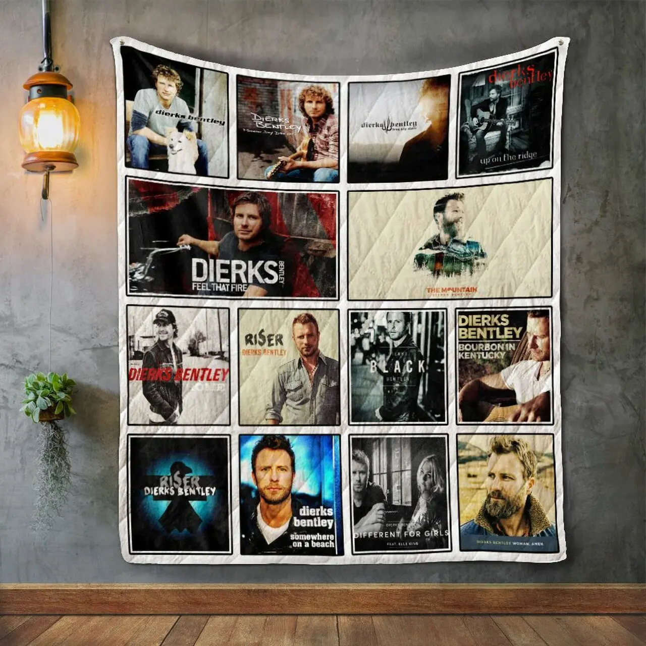 Dierks Bentley Album Covers Quilt Blanket and Home Decor