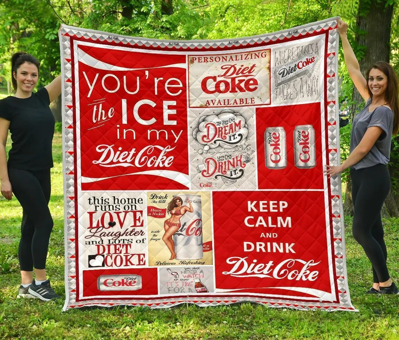 Diet Coke Funny Gift For Soft Drink Lover Quilt and Home Decor
