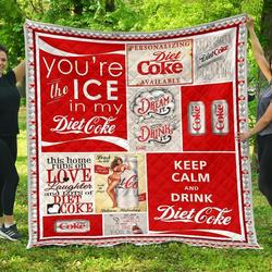 Diet Coke Funny Gift For Soft Drink Lover Quilt and Home Decor