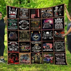 DIET22122020001-DIQT22122020001-Trucker Quilt bed set & Quilt Blanket and Home Decor