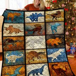 Dinosaur 3D Customized Quilt TUH87487 PLEN2407 and Home Decor
