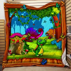 Dinosaur Cartoon Quilt Lp and Home Decor