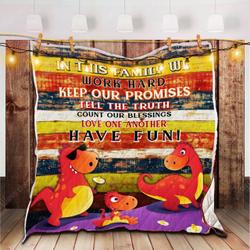 Dinosaur Quilt Lb254 and Home Decor