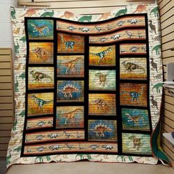 Dinosaur Quilt V9 and Home Decor