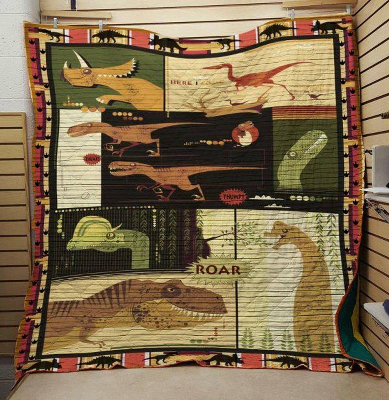 Dinosaur Roar Quilt and Home Decor