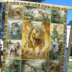 Dinosaur Sm090517 Quilt Blanket and Home Decor