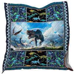 Dinosaur Washable Quilt 1001-07 Kh and Home Decor