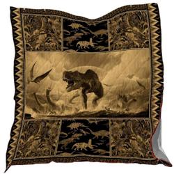 Dinosaur Washable Quilt 1001-08 and Home Decor