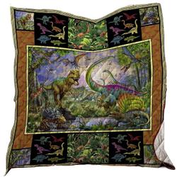 Dinosaur Washable Quilt 1601-02 and Home Decor