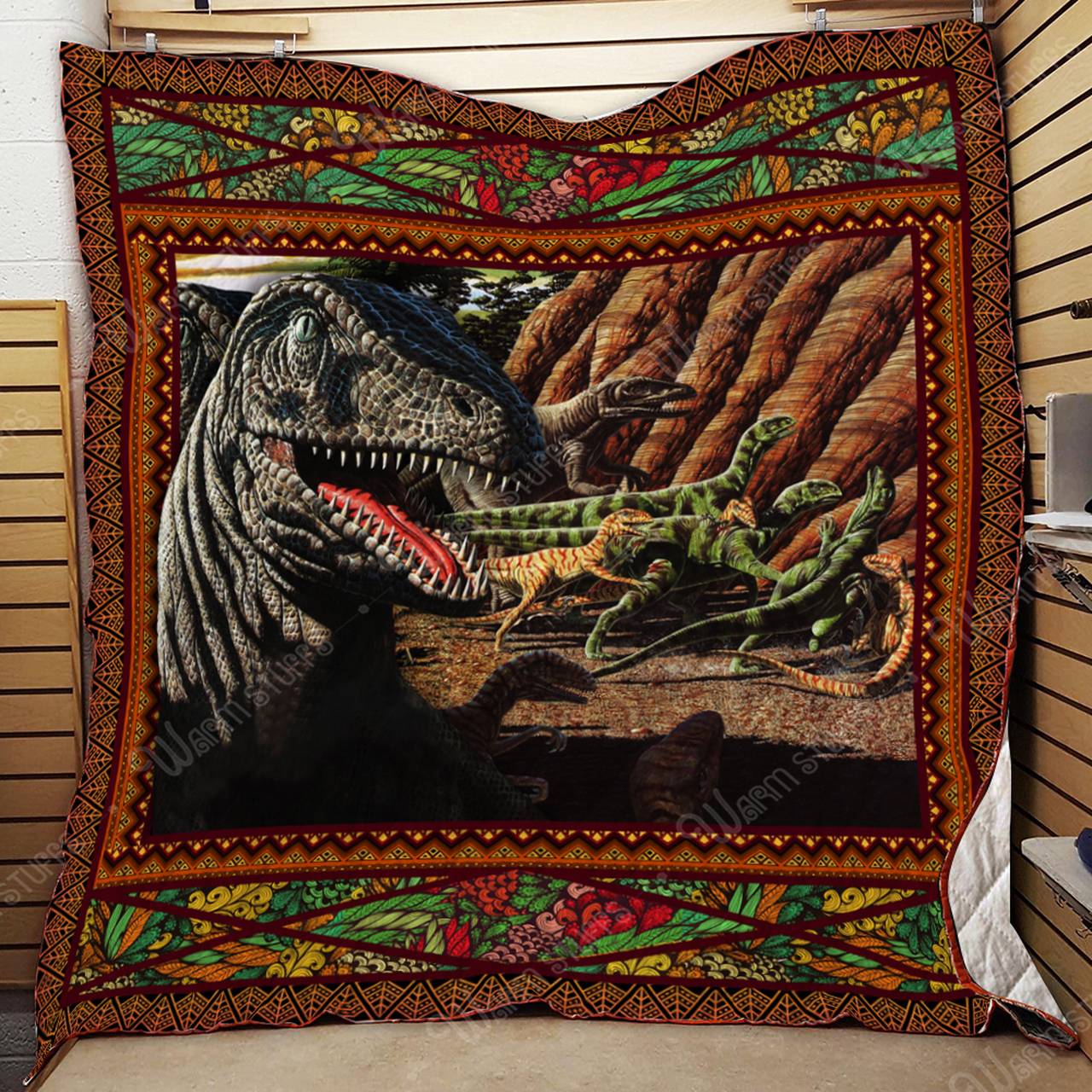 Dinosaurs Quilt Kp34 and Home Decor