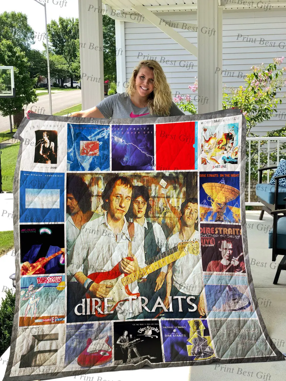 Dire Straits Albums Cover Poster Quilt 2 and Home Decor