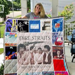 Dire Straits Albums Cover Poster Quilt 4 and Home Decor