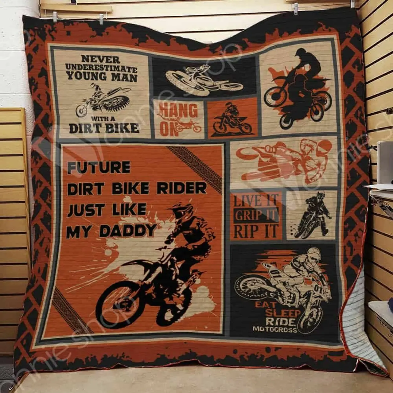 Dirt Bike Ee20214 Quilt Inkp0108 Inkp0108 and Home Decor
