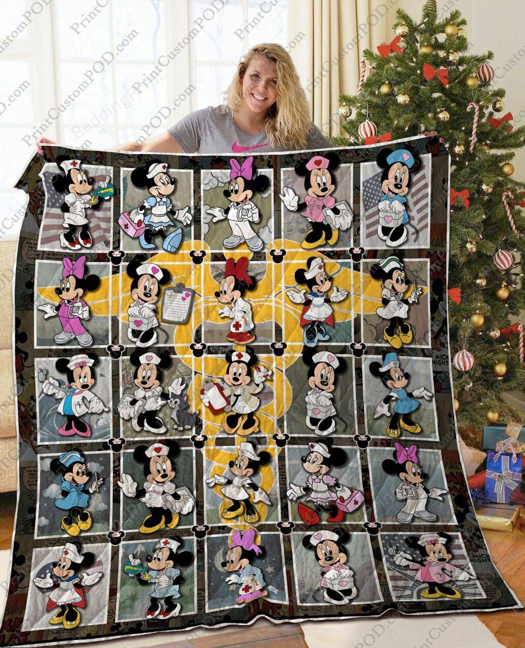 Disney - Nurse Quilt Blanket For Fans Ver 25 and Home Decor