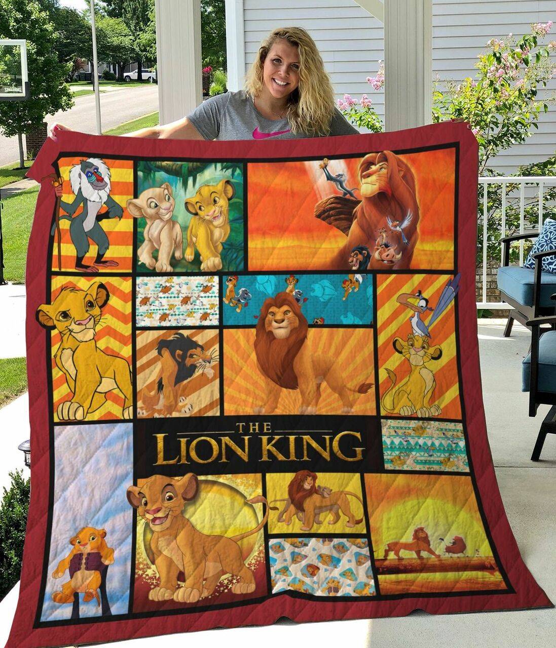 Disney The Lion King Simba Quilt Blanket - Best Gifts For Fans, Birthday, Family and Home Decor