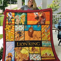 Disney The Lion King Simba Quilt Blanket - Best Gifts For Fans, Birthday, Family and Home Decor