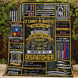 Dispatcher Thin Gold Line Blanket Kc1807 Quilt and Home Decor