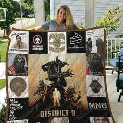 District 9 Quilt Blanket For Fans District 9 Ver17 and Home Decor