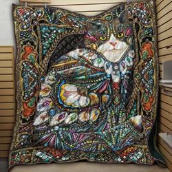 Dl Love Cat Quilt Otl and Home Decor