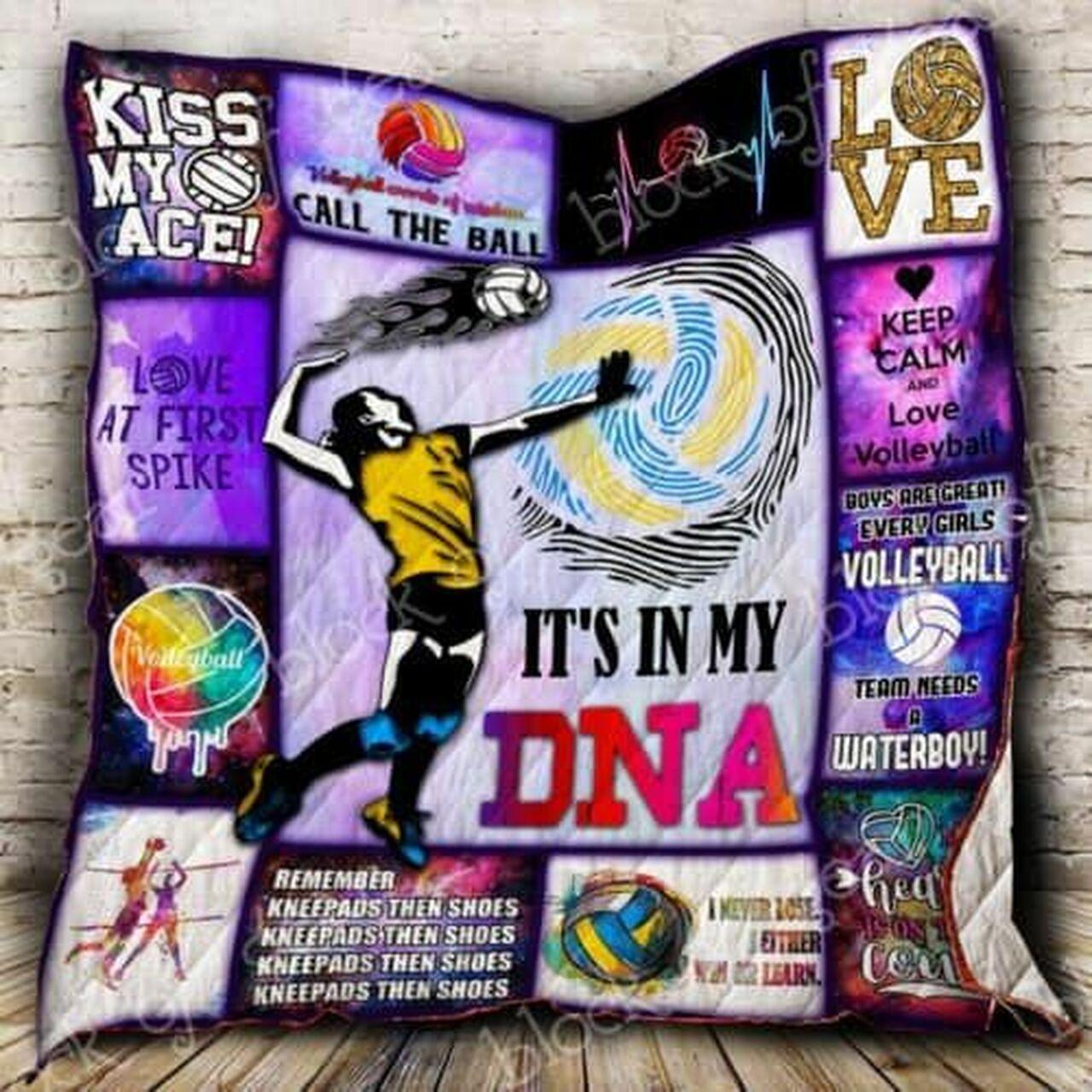 Dna Volleyball Cl2100138Mdq Quilt Blanket and Home Decor