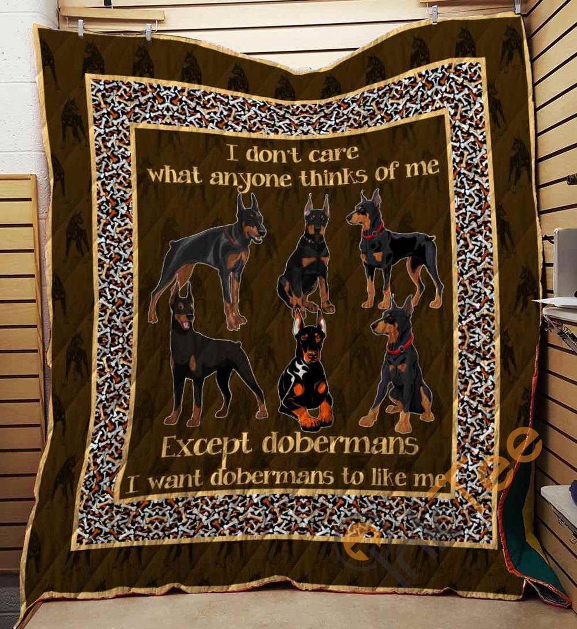 Doberman 09 Blanket TH10072019 Quilt and Home Decor