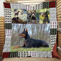 Doberman 3 DHCDHC NT2410 Quilt Blanket and Home Decor