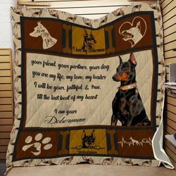 Doberman A4 Awesome MYT511 3D Customized Quilt Hip and Home Decor