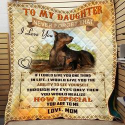 Doberman Dog Full Cl28110428Mdq Quilt Blanket and Home Decor