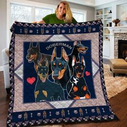 Doberman Pinscher Jfj Quilt Owz and Home Decor