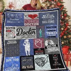 Doctor Super Heroes Without Capes Quilt Blanket Great Customized Blanket Gifts For Birthday Christmas Thanksgiving Perfect Gift For Doctors and Home Decor