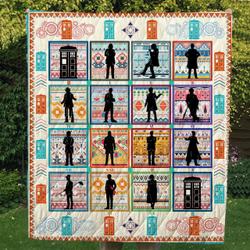 Doctor Who-Light Quilt Blanket and Home Decor