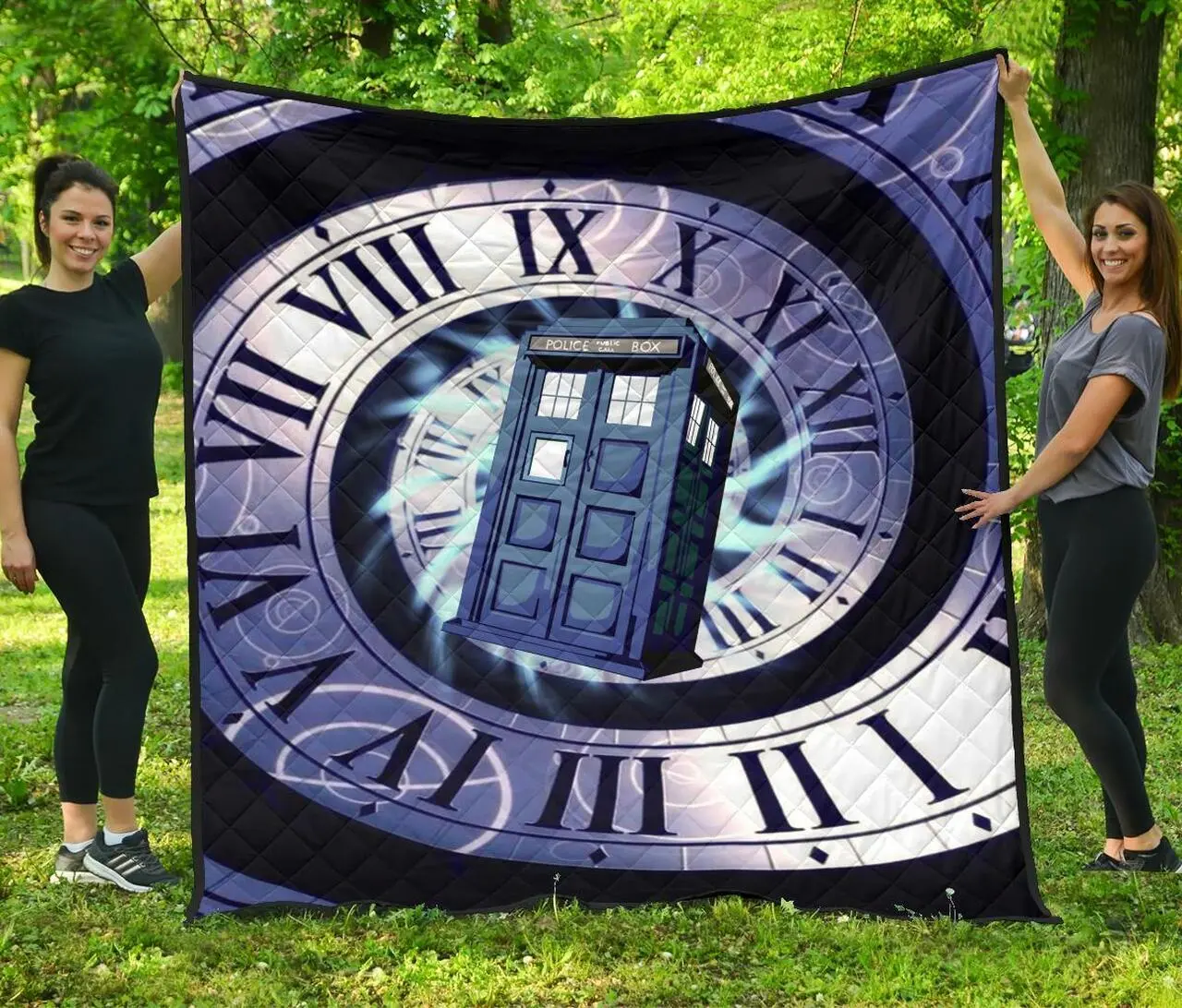 Doctor Who Tardis Funny Gift Idea For Fan Quilt and Home Decor