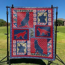 Dog 01 DHCLD0909 Quilt Blanket and Home Decor