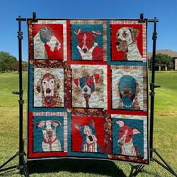 Dog 03 DHCLD0909 Quilt Blanket and Home Decor