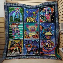 Dog 2502042 3D Customized Quilt Blanket 794 and Home Decor