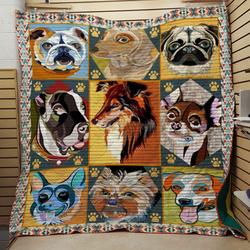 Dog 2502046 3D Customized Quilt Blanket 790 and Home Decor
