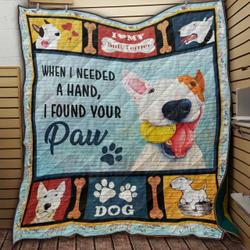 Dog 3D Customized Quilt Love My Paw TUH108034 PLEN2407 and Home Decor