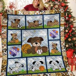 Dog 3D Customized Quilt TUH87228 PLEN2407 and Home Decor