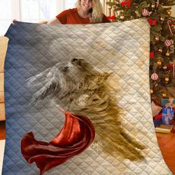 Dog 3D Customized Quilt TUH87499 PLEN2407 and Home Decor