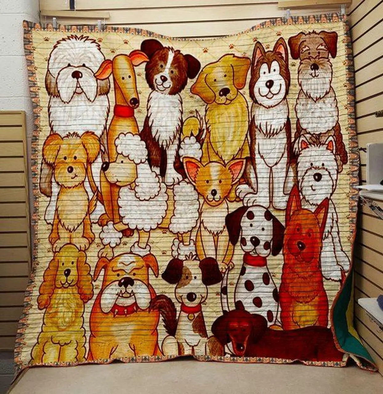 Dog 8030052 Quilt Blanket Quilt and Home Decor
