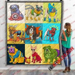 Dog Avenger Quilt 11 Marvel Infinity War End Game 3D Customized Quilt Blanket and Home Decor