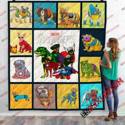 Dog Avenger Quilt 12 Marvel Infinity War End Game 3D Customized Quilt Blanket and Home Decor
