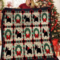Dog Christmas 3D Customized Quilt TUH63321 PLEN2407 and Home Decor