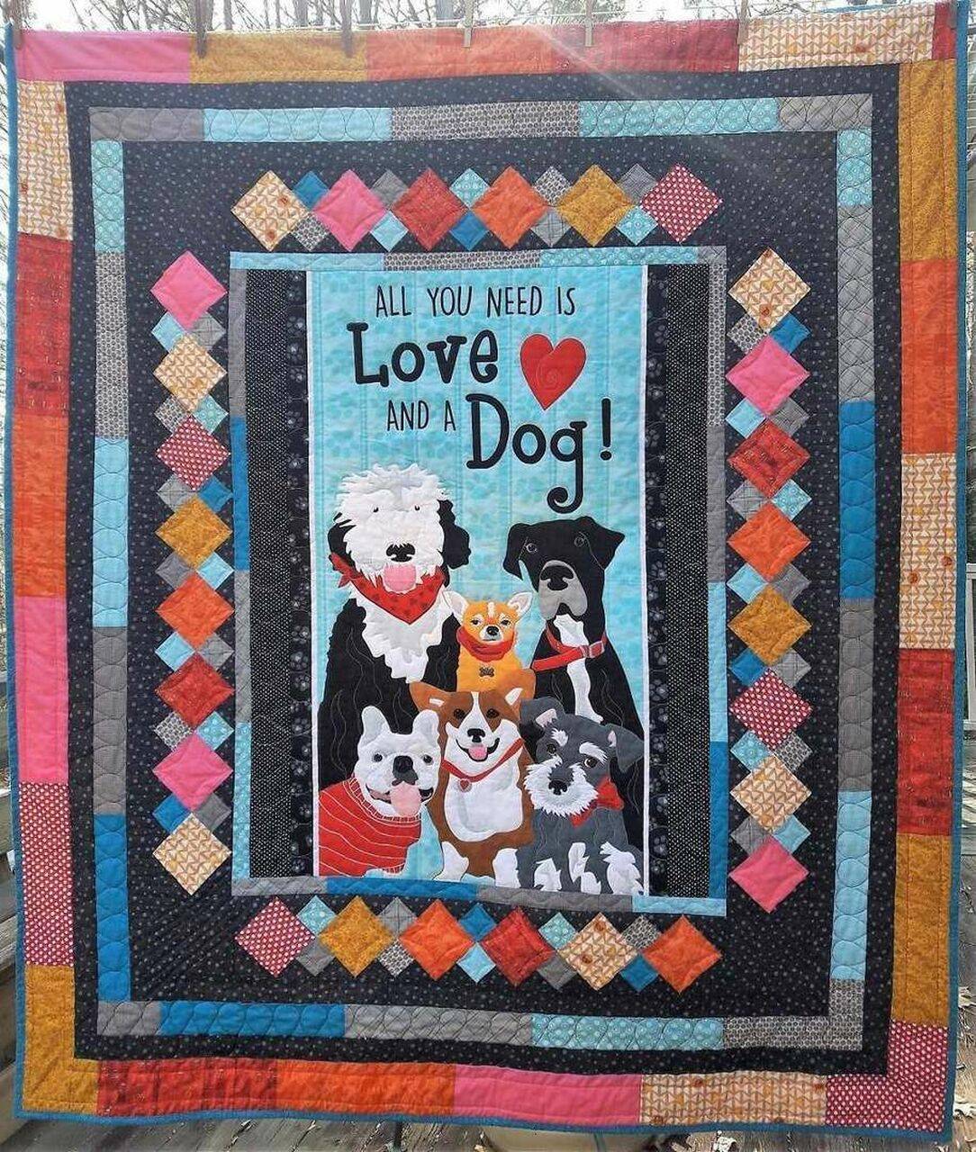 Dog Clm270615 Quilt Blanket and Home Decor