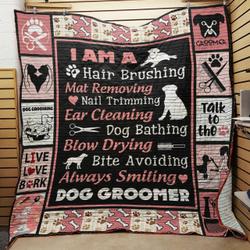 Dog Groomer Jfj Quilt Ork and Home Decor