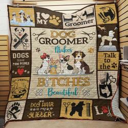 Dog Groomer Jfj Quilt Orp and Home Decor