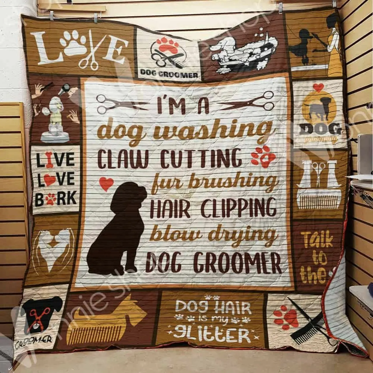 Dog Jfj Quilt Okc and Home Decor
