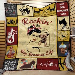 Dog Jfj Quilt Ont and Home Decor