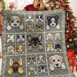 Dog Jfj Quilt Oox and Home Decor